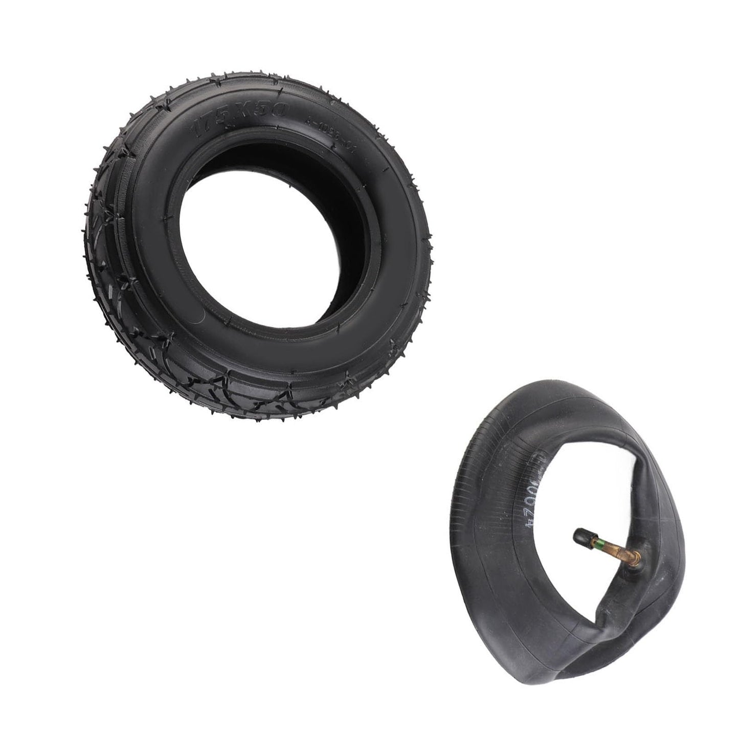 175x50 Electric Scooter Tire Set 7in Rubber Wheel Tyre Strong Grip Anti Slip Easy Installation Electric Scooter Parts
