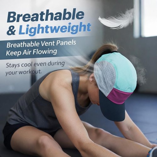 ChicPony™ Women’s Running Hat - Lightweight Cooling Cap with Hidden Ponytail | 2 Sizes Available