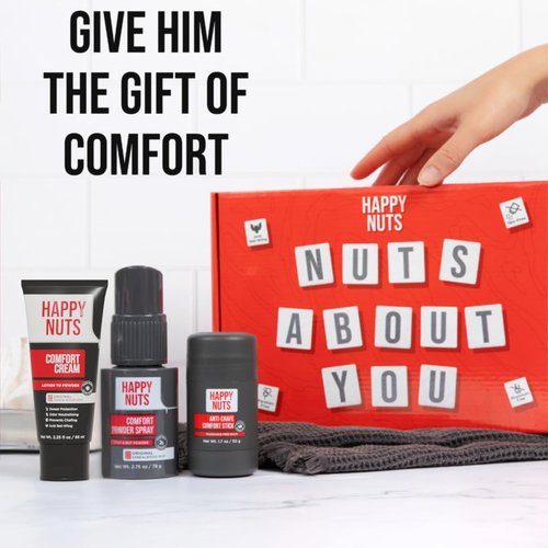 HAPPY NUTS - Anti-Chafing Deodorant Essentials Bundle Kit | Perfect Gift Set for Men