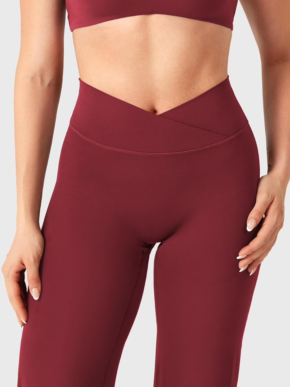 YEOREO High Waist Straight Leg Leggings - No Front Seam, Soft Eddiy Yoga Pants | 31.5" Length