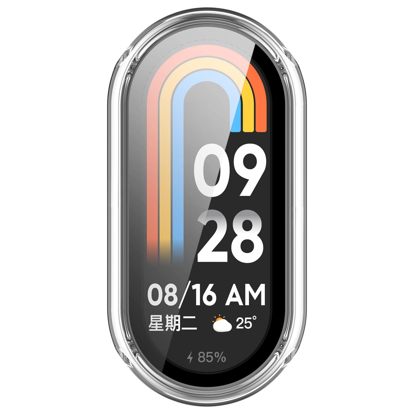Compatible with Xiaomi Mi Smart Band 10 Screen Protector, Full Coverage Protective Cases Cover for Xiaomi Mi Smart Band 10 10NFC Accessories (5Pack-D)