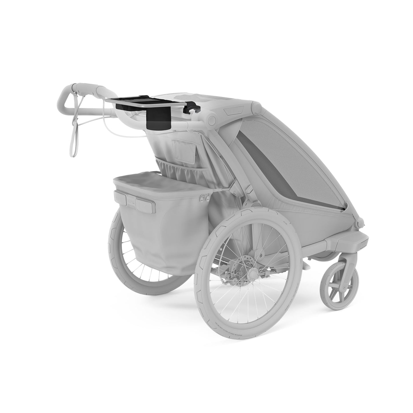 Thule Organizer - Handlebar Storage with a Zippered Pocket - Built-in Cup Holder - Compatible with Chariot & Urban Glide 3/4 Collections