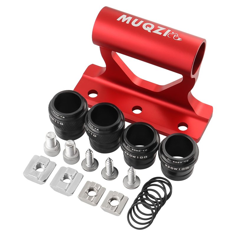 MUQZI Bike Fork Mount, 20x100mm/20x110mm Thru-Axle Fork Mounts Block Holder for MTB Road Bikes, Red