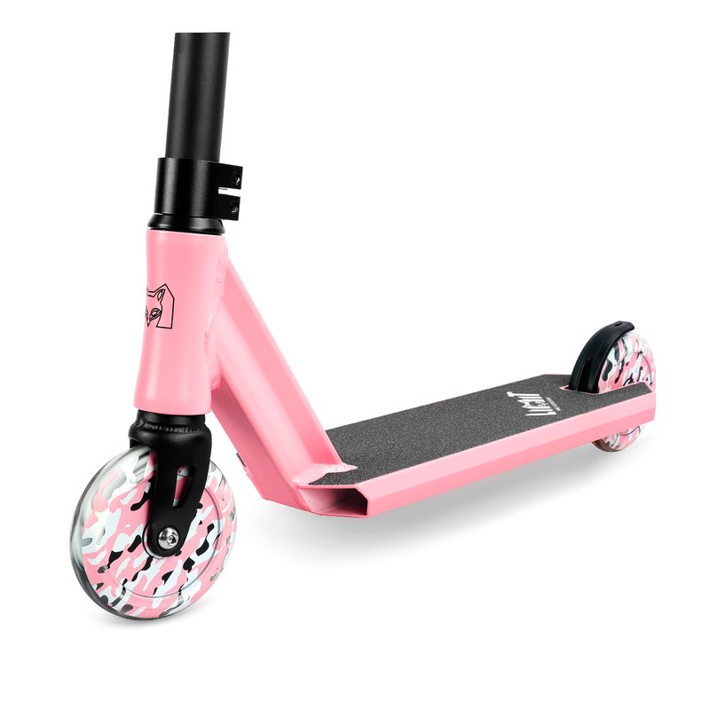 Limit LMT68 Mini Pro Kick Stunt Scooter-Short and Small Freestyle Trick Scooters for Kids Ages 5 Years and Up-Professional Complete BMX Scooter Perfect for Beginners Children Boys and Girls Gifts Pink