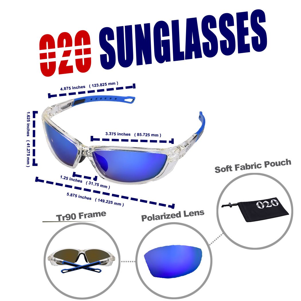 O2O Polarized Sports Sunglasses for Softball Baseball Men Women Teens Youth 020 Polarized Sunglasses