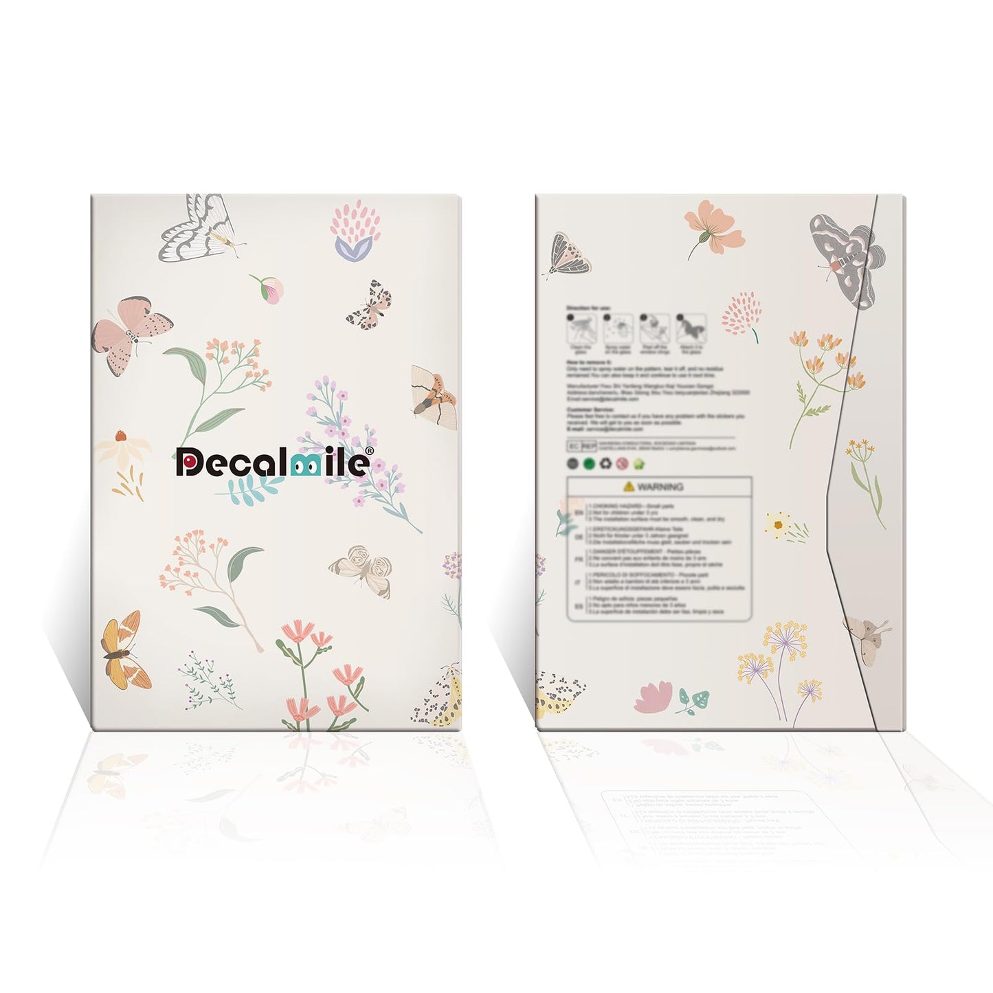 decalmile Woodland Animals Fall Pumpkin Double Sided Window Clings Thanksgiving Autumn Harvest Bear Fox Racoon Anti-Collision Glass Doors Window Stickers Decals