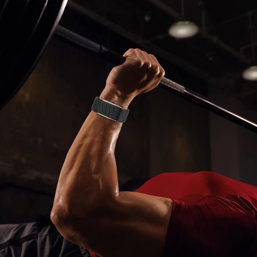 omee Silicone Sport Band Compatible with Whoop 5.0 Band Strap Men Women, Breathable Sport Adjustable Waterproof Replacement Wristbands Straps for Whoop 5.0 Silicone Bands