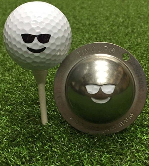 Tin Cup Golf Ball Marker Chillin Stencil - Premium Personalization Tool for Golfers - Custom Design Ball Marker - Golf Accessories Gift for Men and Women- Made in The USA