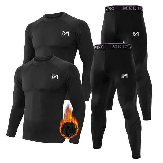 MEETYOO Men's Thermal Underwear Set Sport Long Johns Base Layer