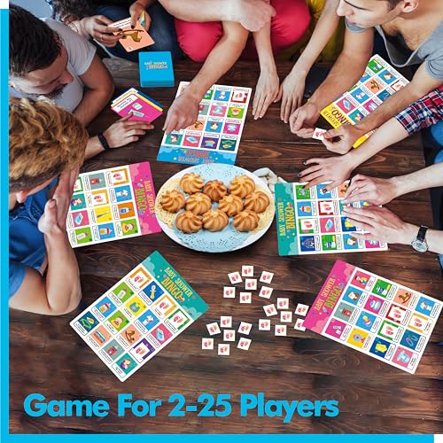 Bilingual Baby Shower Bingo Game - 25 Cards for 25 Players