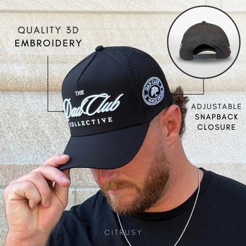CITRUSY Athletic Trucker Golf Hat - Performance Men's 5 Panel Cap | Cool & Breathable Waterproof Design