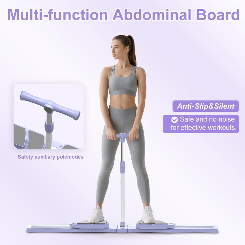 renZEC Pilates Board - Pilates Reformer Set, Multi-Detachable Ab Trainer Machine for Home, 6 in 1 Pilates Slider Board, 330 lbs Capacity, Foldable Pilates Equipment for Women Core Workouts