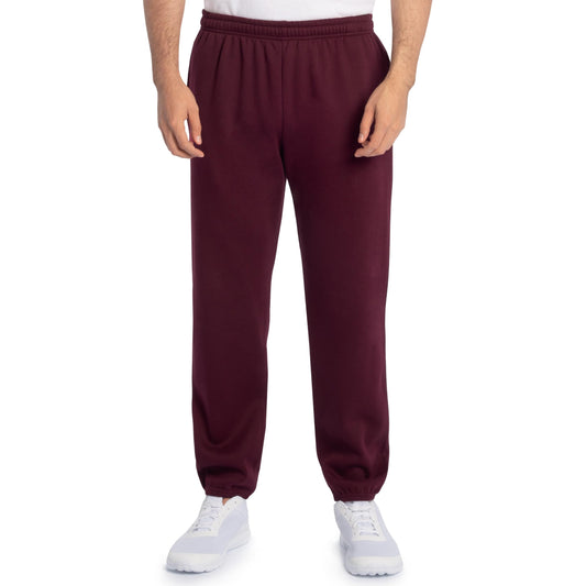 Fruit of the Loom Men's Eversoft Fleece Sweatpants & Joggers, Sweatpants-Maroon, Medium