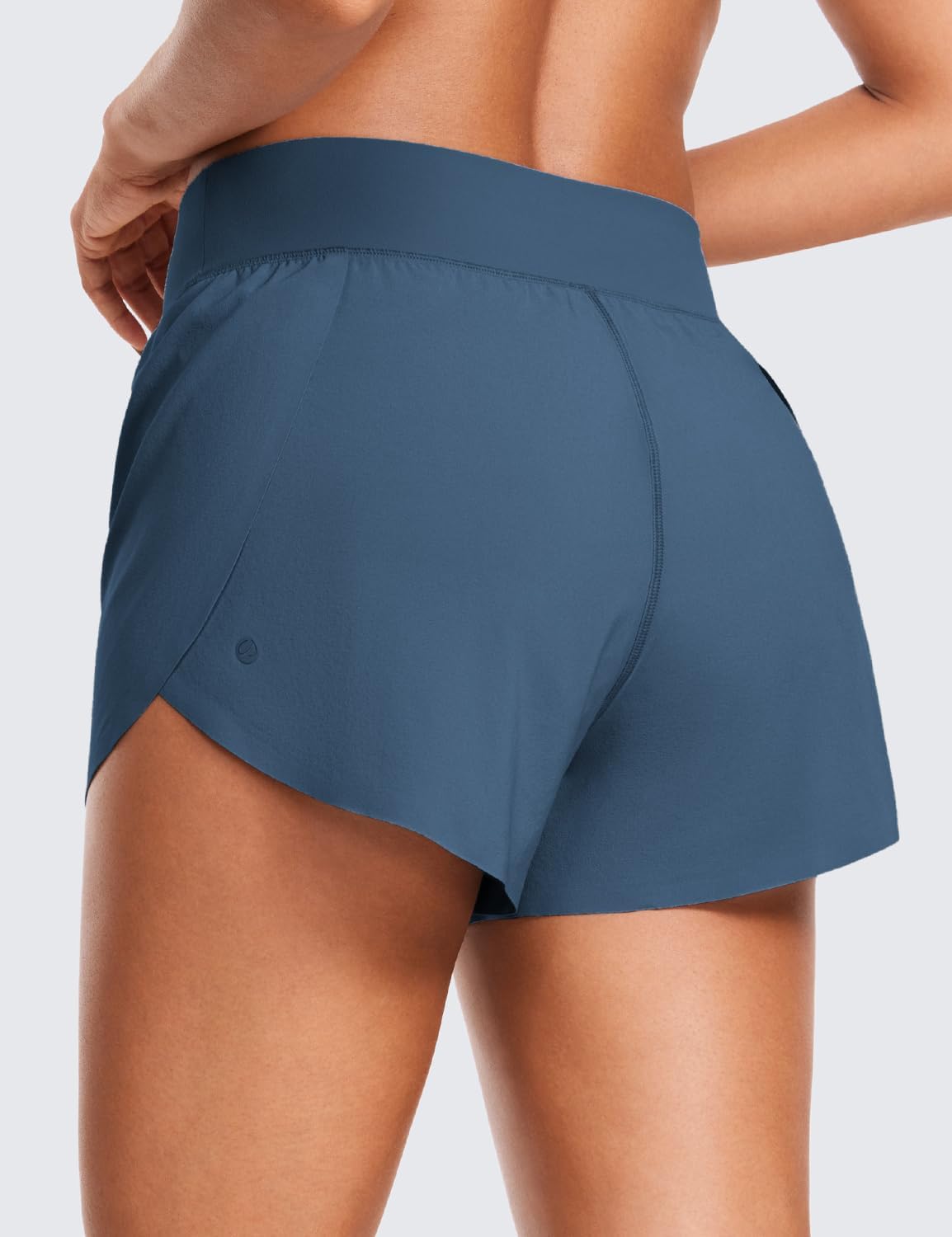 CRZ YOGA High Waisted Running Shorts - Comfy Mesh Liner for Women | Quick Dry Athletic 3" Length