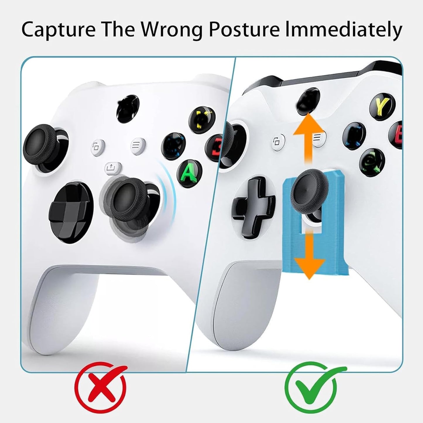 Ignalu Wireless Golf Game Practice Aid, Compatible with Xbox Controller–Training Tool for Precision Shots, Golf Gaming Accessory for Solo Practice, Perfect for Casual Players(2 Pieces)