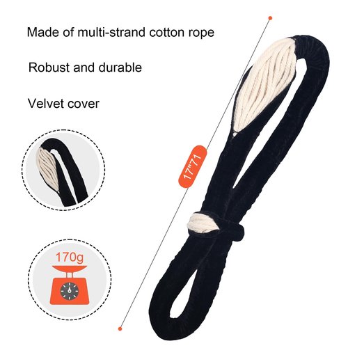 PRIOR FITNESS Lyra Aerial Hoop Hand Loop Strap noose for Yoga Aerial Acrobatics Strength Training Aerial Accessories Lyra Strap(Black)