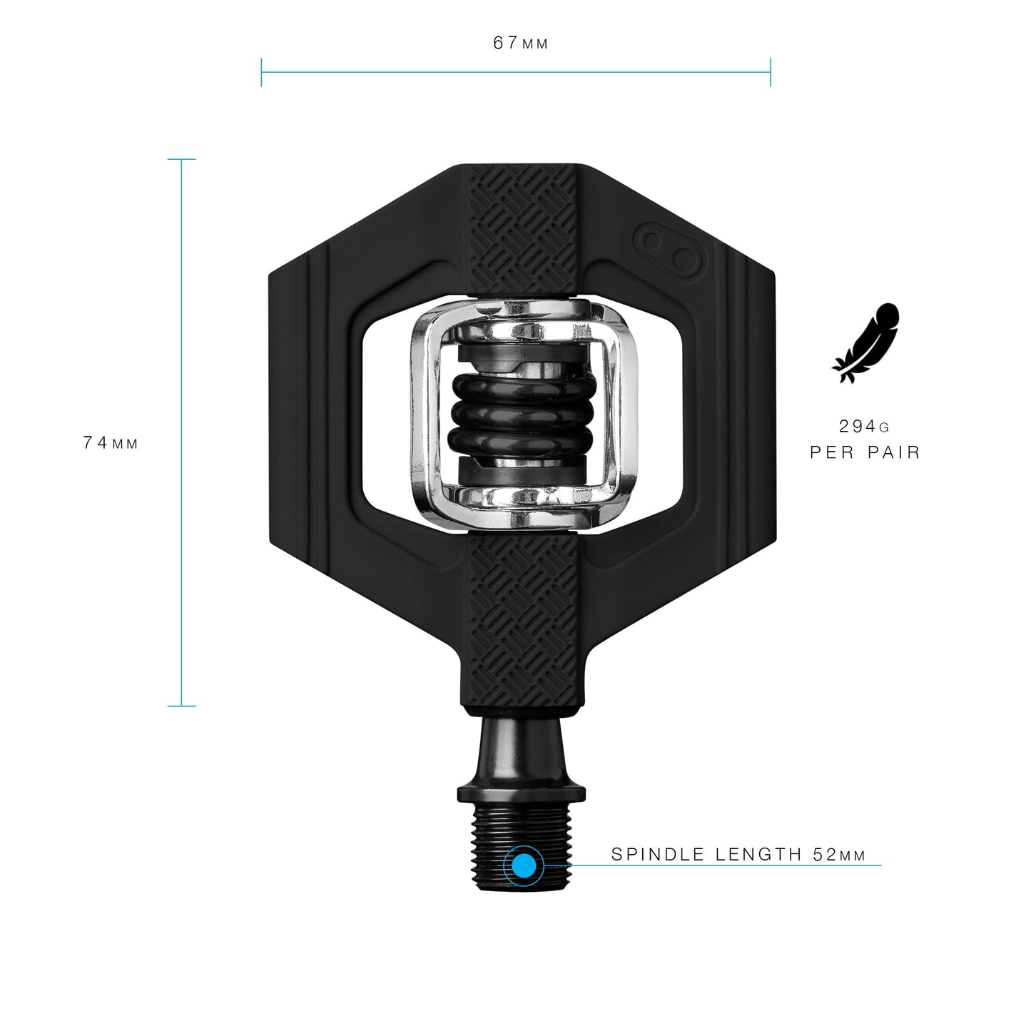Crankbrothers MTB Pedals Candy 1 Black