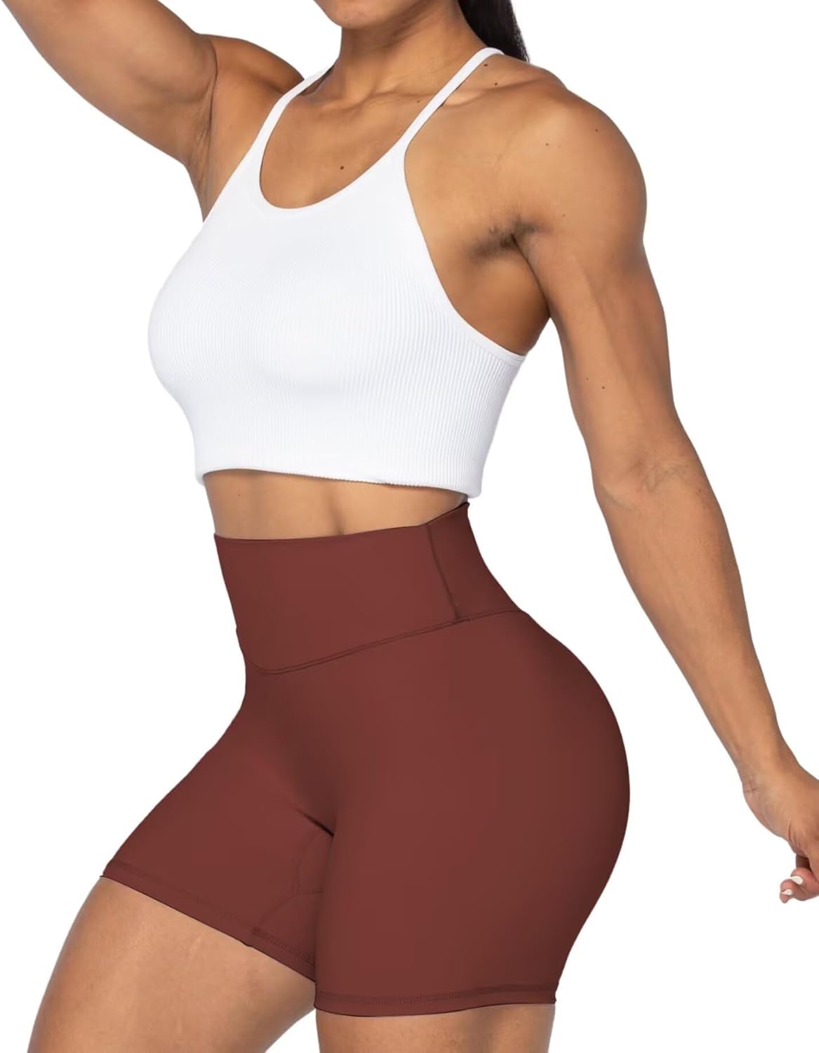 Sunzel High Waist Biker Shorts - No Front Seam, Squat Proof Yoga & Workout Shorts for Women