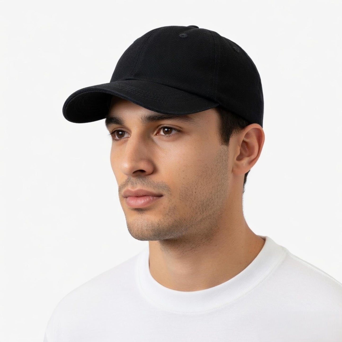 Efulgenz Black Baseball Caps Cotton Adjustable Size Workouts Dad Golf Cap