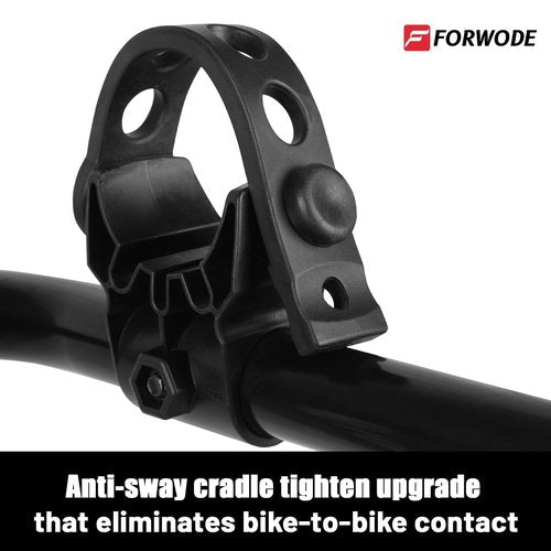 Forwode Hitch Mount Rack Fits 4 x 35 lbs Bicycles, Bike Hitch Rack for Car, Foldable Wobble Free, Hitch Lock, 2-Inch Receiver