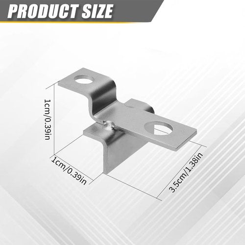 Jerbor 8Pcs Battery Hold Down Brackets for GC2 Battery, Battery Mount Bracket Hold Accessories for RV Marine Golf Cart Applications