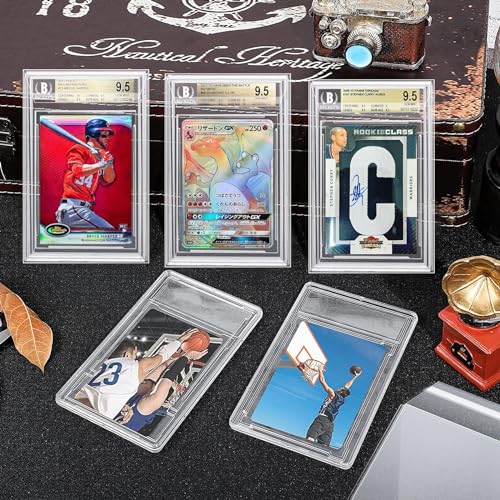 Graded Card Slab Sleeves for BGS - 100 Pack Resealable Protective Covers