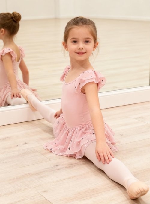 Idgreatim Toddler Girls Ballet Leotard - Ruffle Sleeve Ballerina Dance Dress (2-9T)