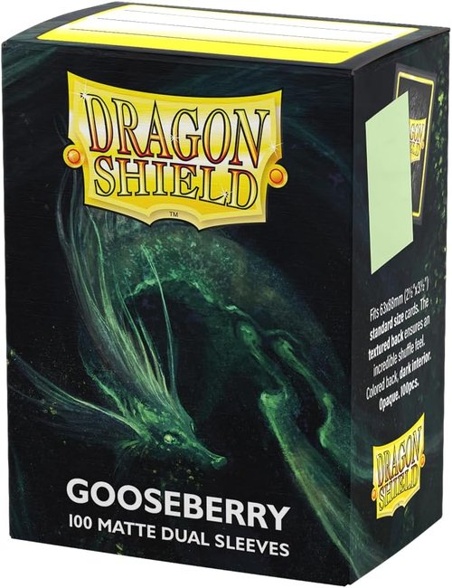 Dragon Shield | Matte Dual Standard Size Card Sleeves - 100 CT Smooth & Durable TCG Protection | Gooseberry