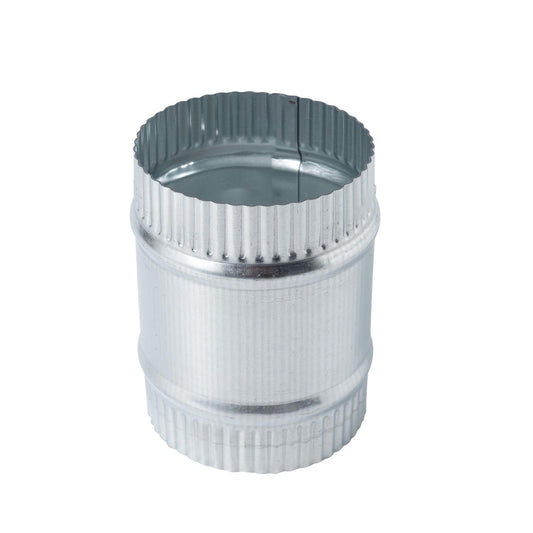 ZOWZEA 3 Inch Round Galvanized Steel Duct Connector - Metal Ventilation Pipe Coupler - Dryer Vent Hose Extension - HVAC Ducting Coupling for Straight Connection