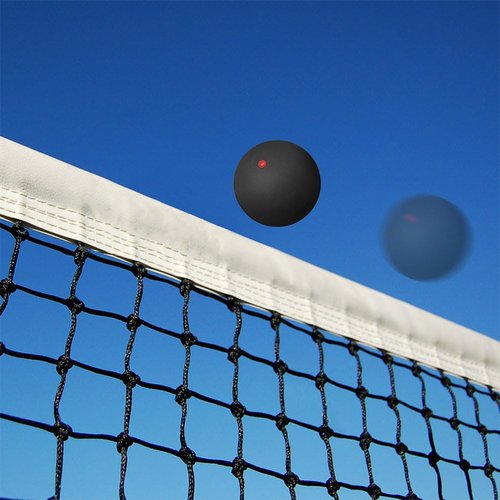 NUOBESTY 3 Pack Squash Balls Mixed Speeds, Single Blue Red Yellow Dot Rubber Ball Set, Training Practice Racquetball for Beginners to Advanced Players, Competition, Sports Accessories