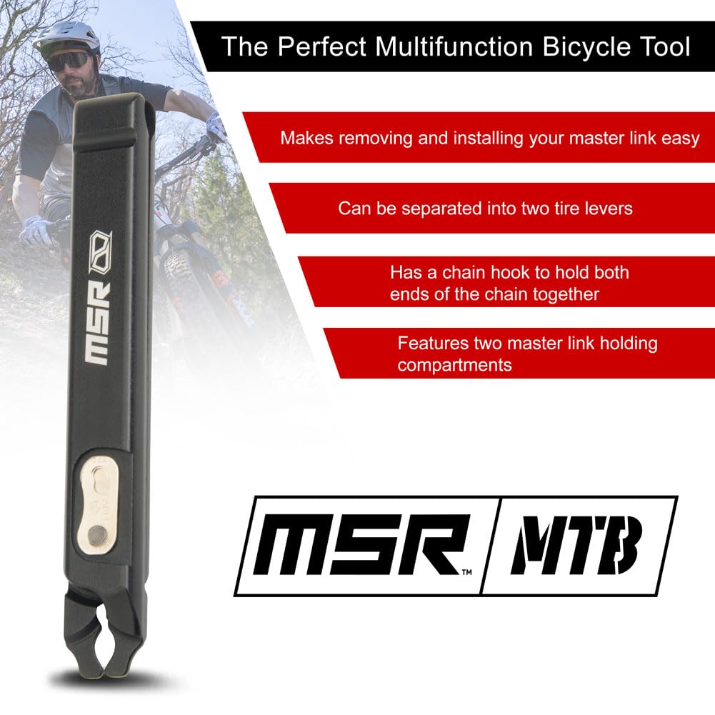 MSR™ 4 in 1 Bicycle Chain Pliers | Mountain Bike | Cycling | Compact | Light Weight | Packable | Attachable | Tool | Multitool