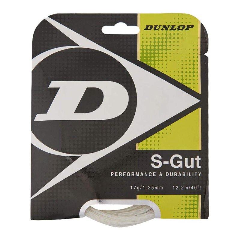 Dunlop Sports S Gut White Tennis String Set (17G)