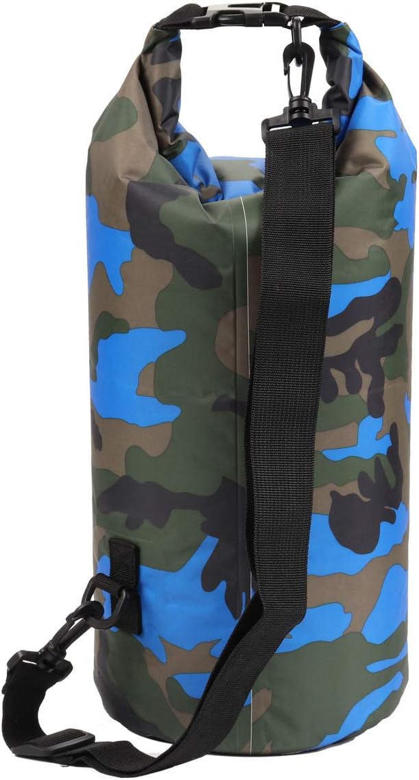 Skiennix Waterproof Dry Bag - Roll Top Sack Keeps Gear Dry for Kayaking, Rafting | Dark Blue, 5L