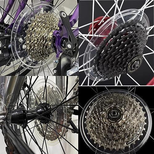 Bicycle Freewheel Spoke Protector - 2 Pack, 5.31 Inch Clear Guard