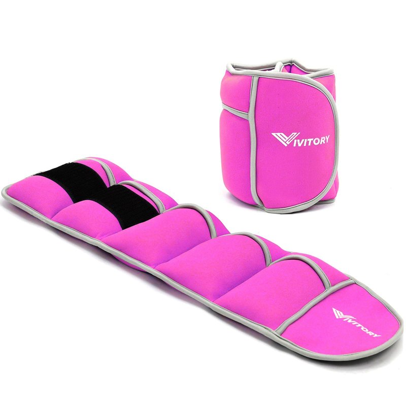 Vivitory Adjustable Ankle Weights for Women & Men, Leg Weights 2 to 10 Lbs, Arm Weights, Ankle Wrist Weights Set for Strength Training, Jogging, Gymnastics, Aerobics, Physical Therapy