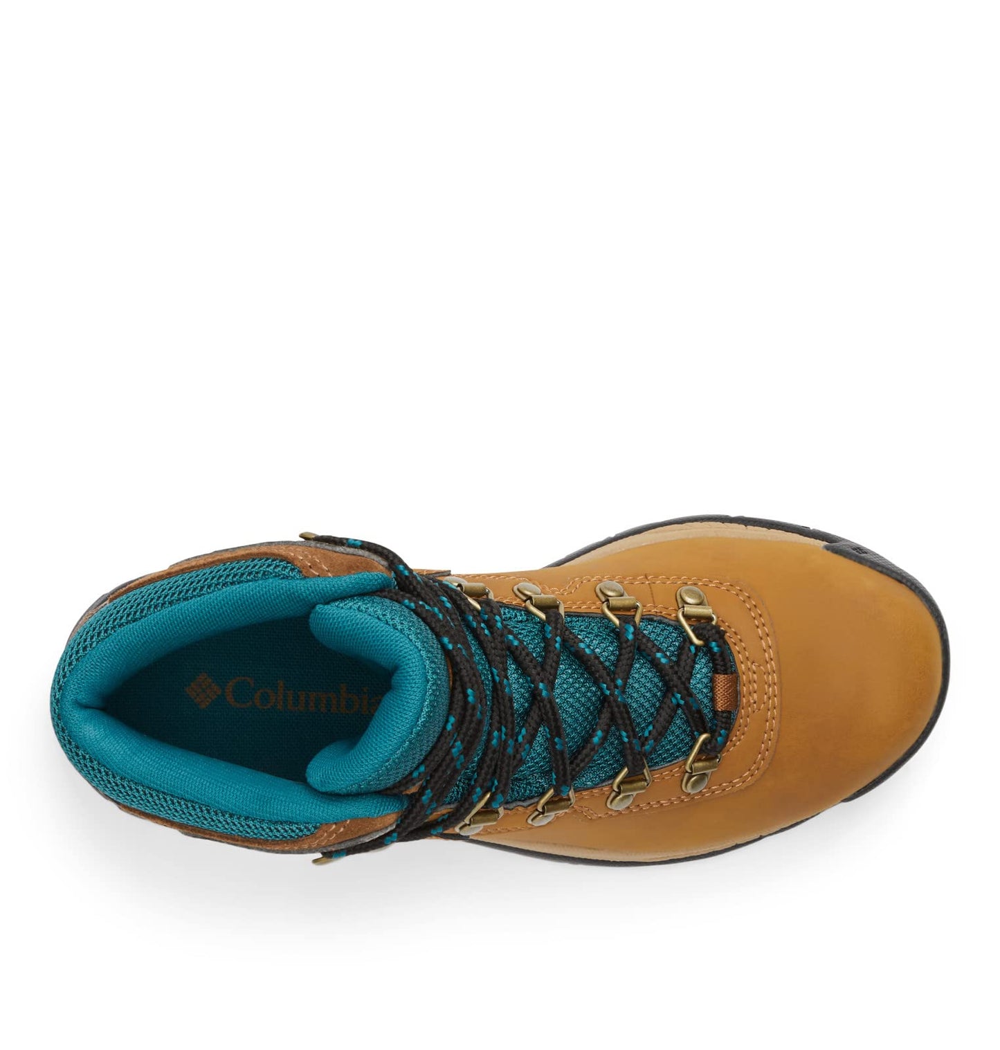 Columbia Womens Newton Ridge Lightweight Waterproof Hiking Boot, Elk/River Blue, 8
