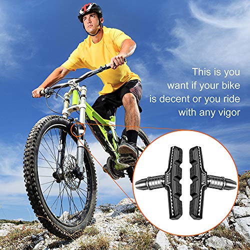 70mm V-Brake Pads Set for Mountain Road City Folding Bikes - Rubber Blocks