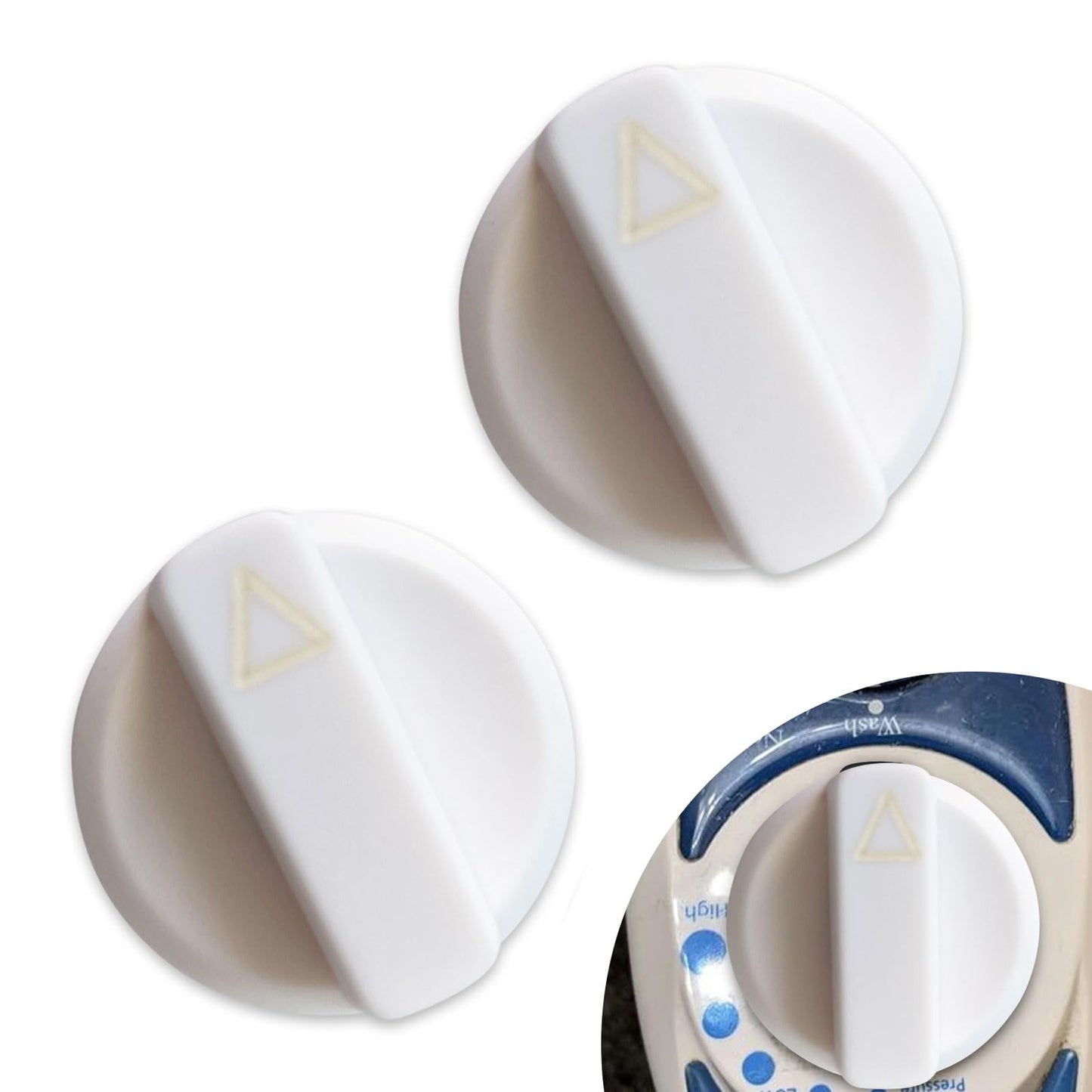 2-Pack Replacement Knob for Luxe Bidet Neo 120 & 185, Knob Accessories for Luxe Bidet Neo 120 & 185 (White)