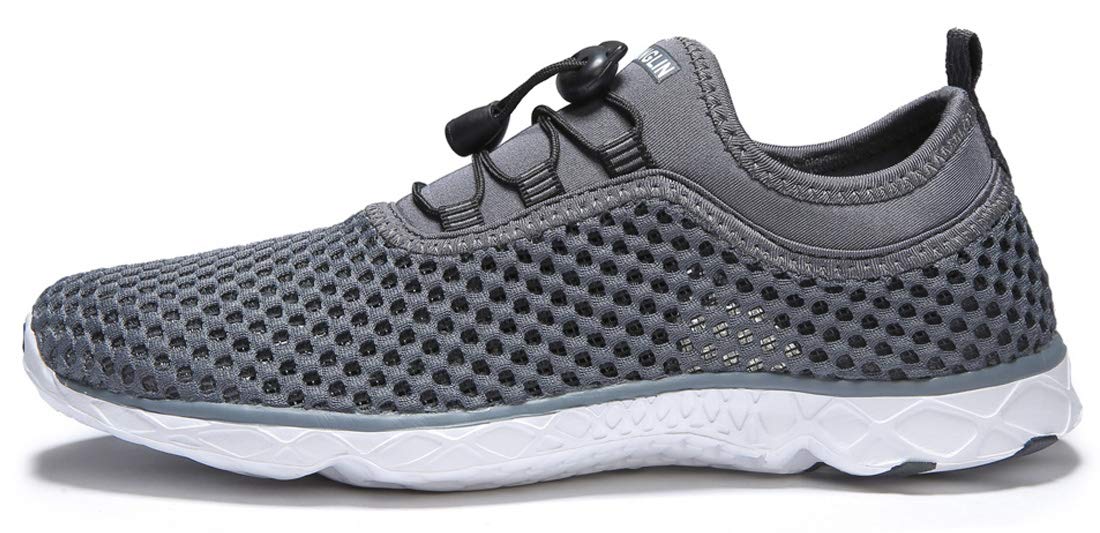 Zhuanglin Women's Quick Drying Aqua Water Shoes,Darkgrey,8 B(M) US