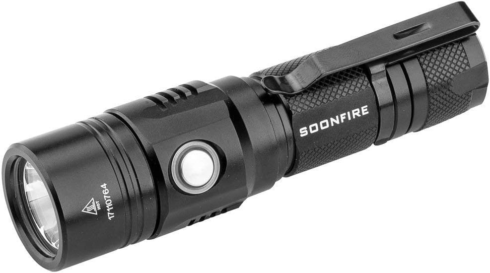 Skiennix 1000 Lumens LED Flashlight - Waterproof & Rechargeable EDC for Camping, Emergencies, Security
