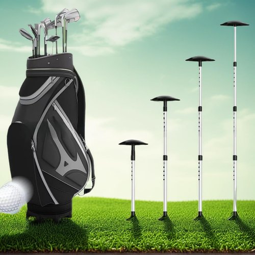 Meichoon Golf Travel Bag Support Pole 4-Section Adjustable Support Rod 20-52" for Golf Club Protection Durable Aluminum Alloy Golf Bag Accessory TP16
