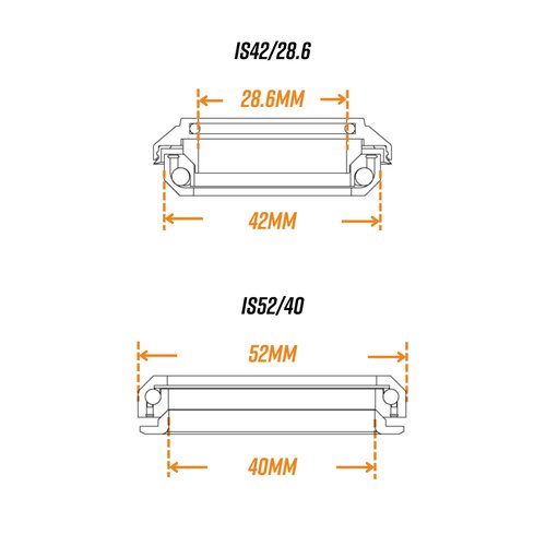 Funn Descend Integral Headset, Upper IS42/28.6 and Lower IS52/40, Angular Contact Bearing, Headset for Mountain Bike, BMX Bike, Road Bike and Gravel Bike