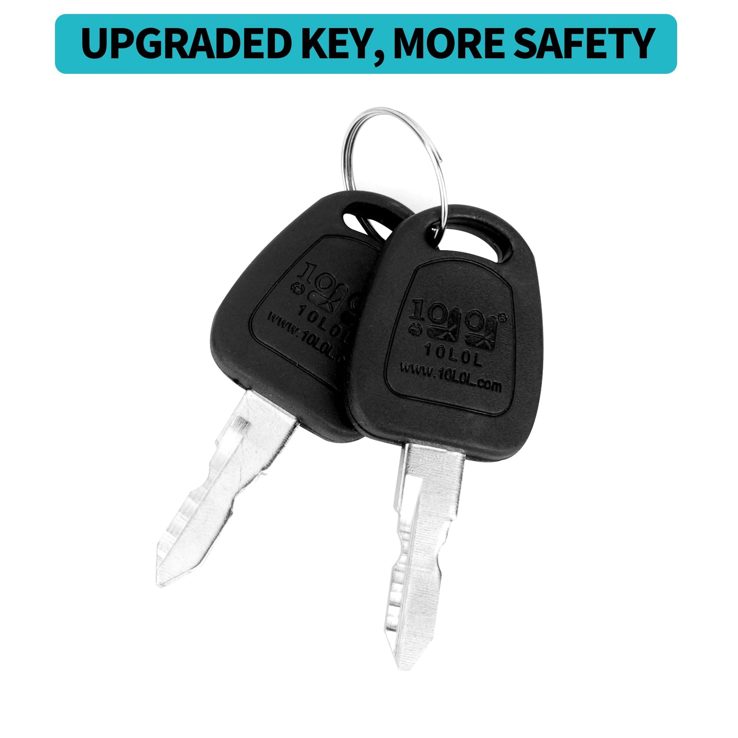 10L0L 12V Ignition Key Switch for Club Car DS 1996-up Gas Golf Cart, Fits Limo Turf Carryall 1 & 2 XRT, Replaces OEM# 101826301 1012505