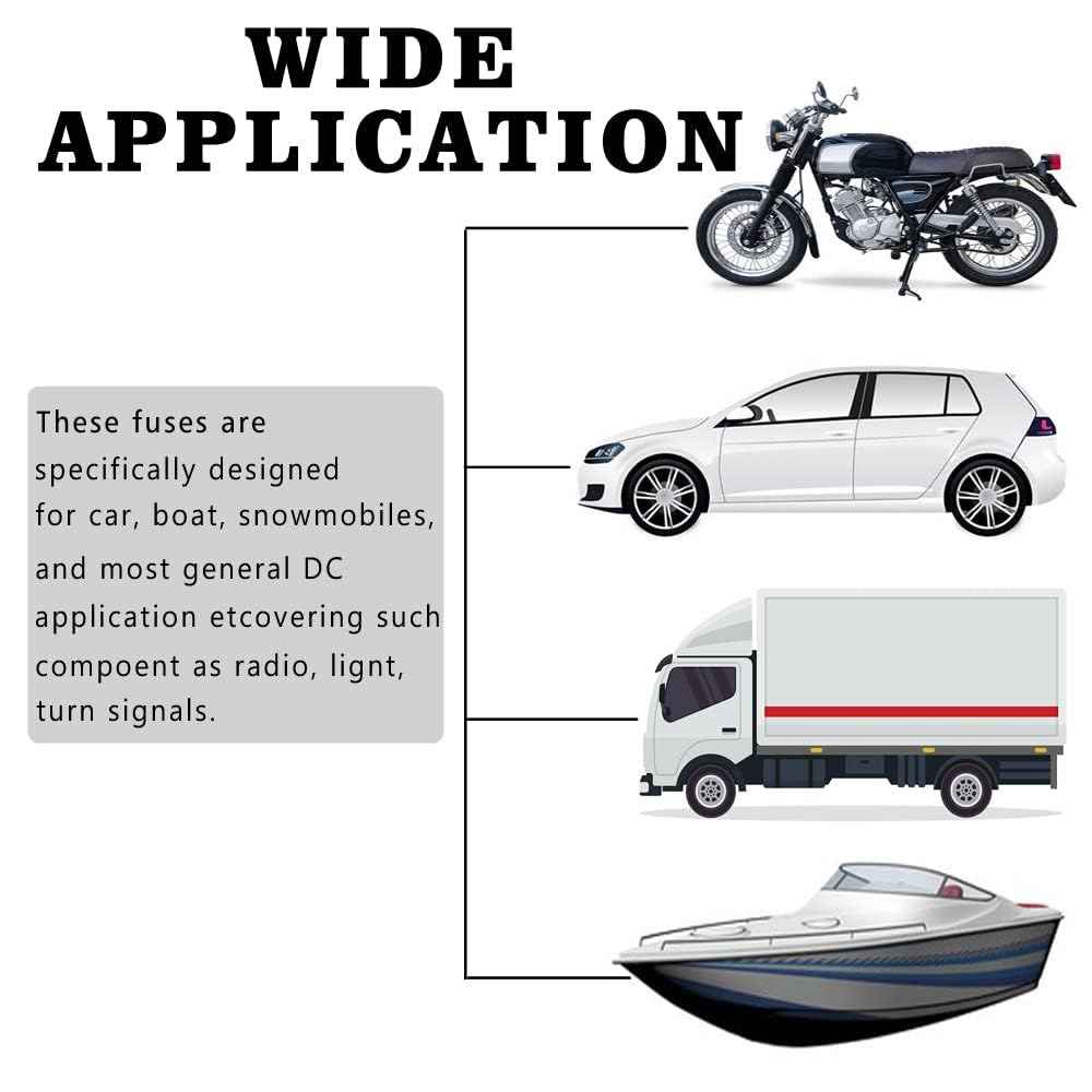 500 pcs 7.5A Mini Blade Fuse, Automotive Fuse for Car Truck