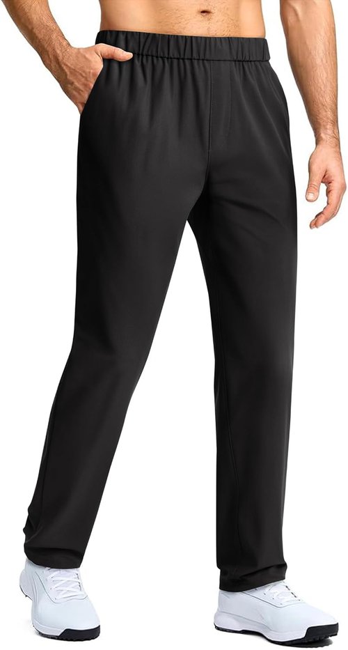 Lion Nardo Men's Casual Golf Pants - Lightweight Quick-Dry Elastic Waist with Pockets | Relaxed Fit