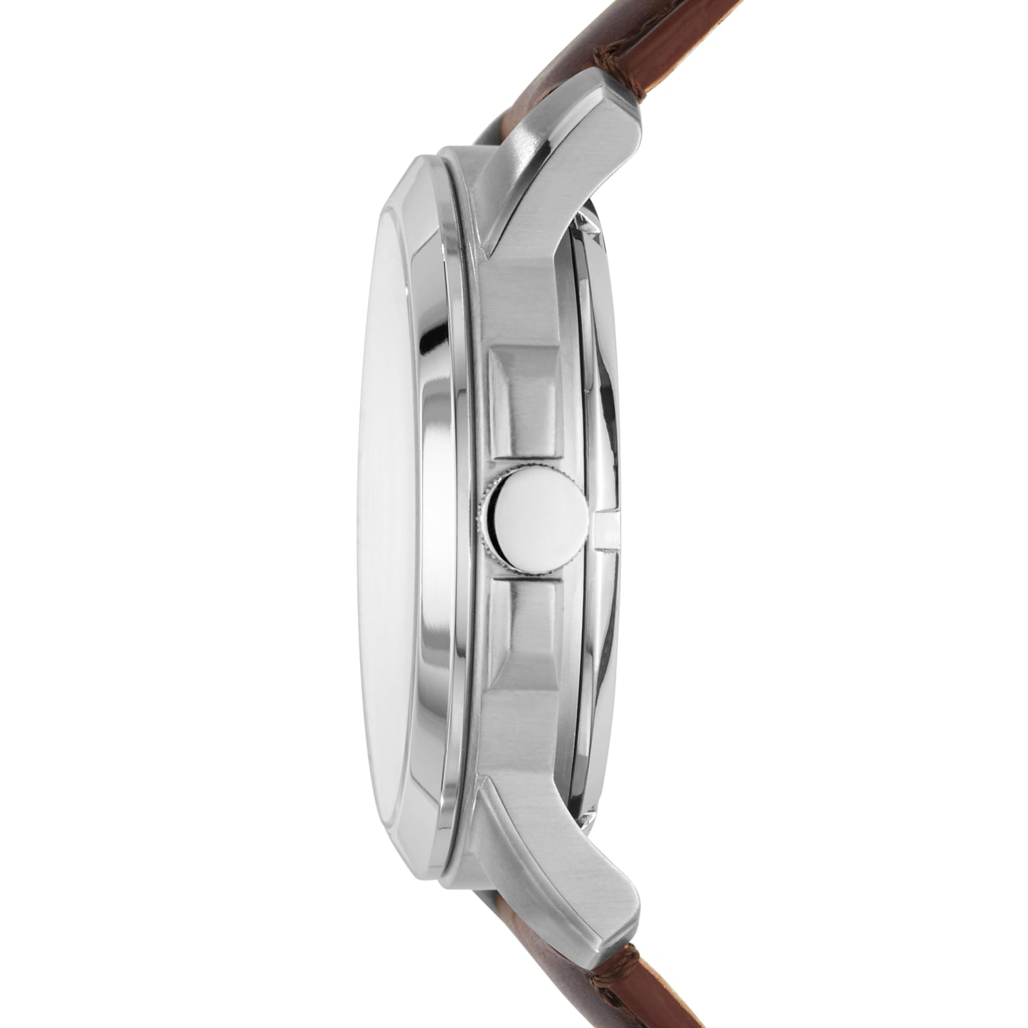 Fossil Men's Watch, Grant Quartz Chronograph Watch, Silver/Brown