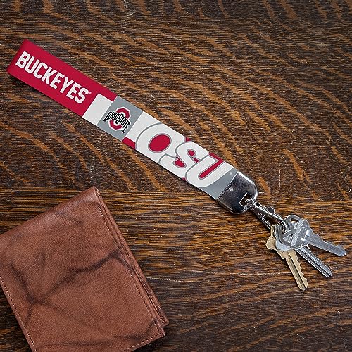 Officially Licensed Sports Team Wrist Lanyard Keychain - 9" x 1"