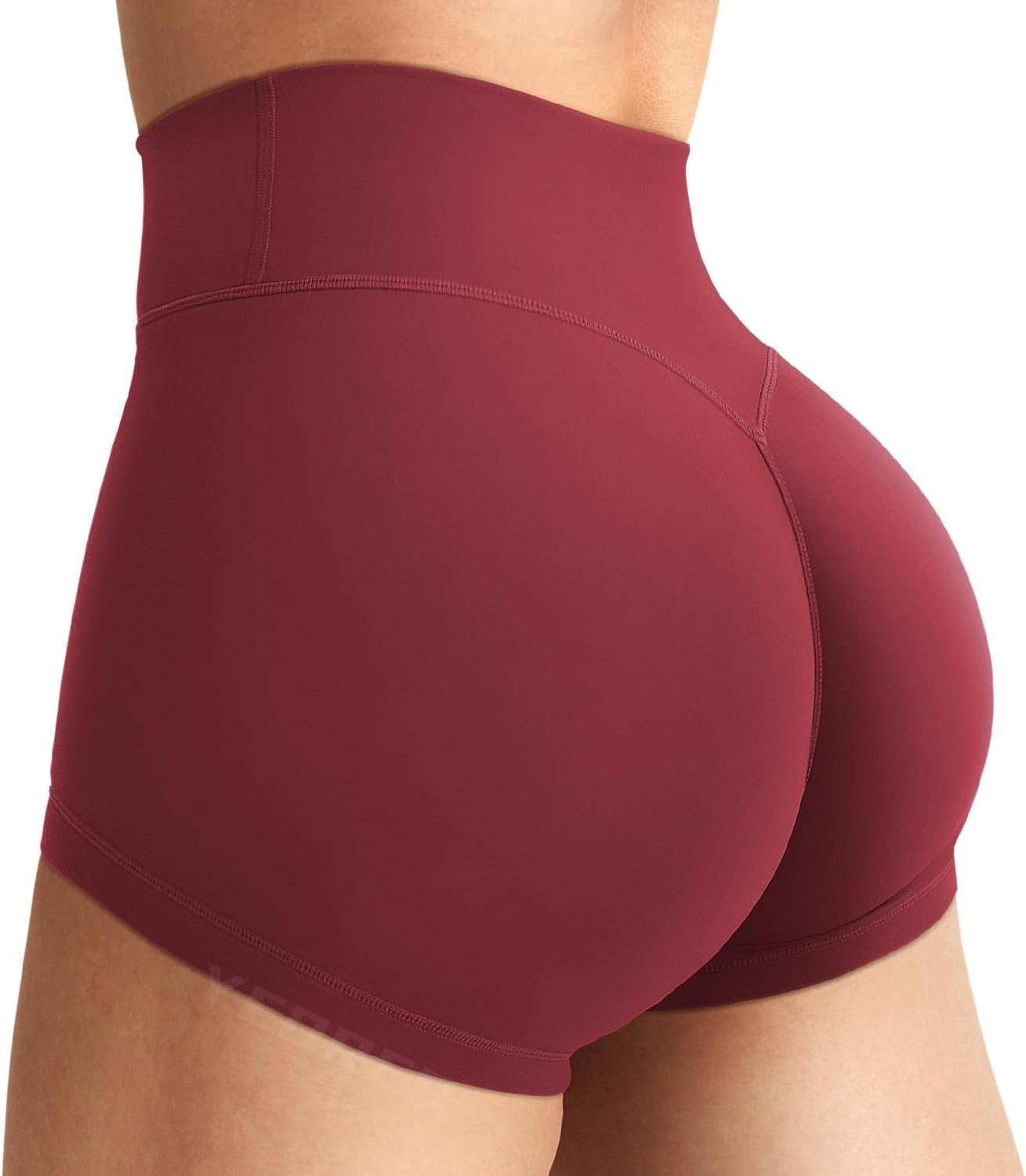 YEOREO Women's Biker Shorts - High Waist No Front Seam | Elysina Style for Gym & Yoga, 2.5" Length