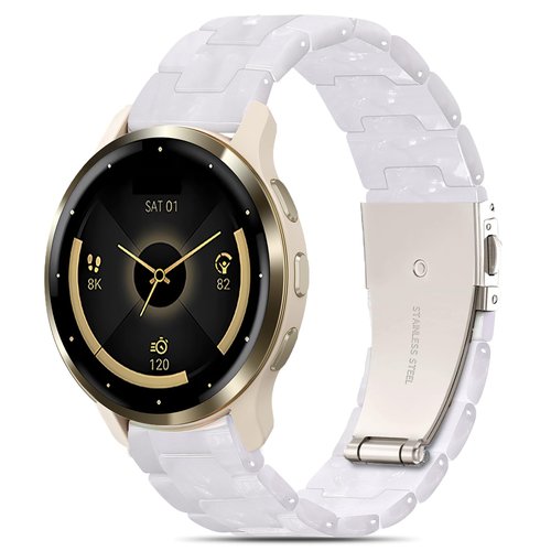 Compatible with Garmin Venu 3 Watch Band Resin, Venu 2/Venu 4 45mm, 22mm Strap Compatible for Forerunner 265/255/Vivoactive 4 Wristband Bracelet Replacement with Stainless Steel Buckle
