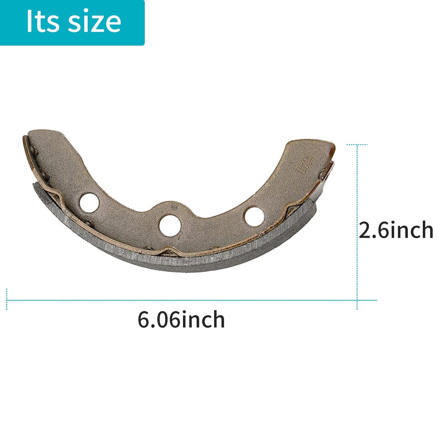 DoonMi Golf Cart Replacement Brake Shoes Set for ClubCar Black OEM#1018232-01……